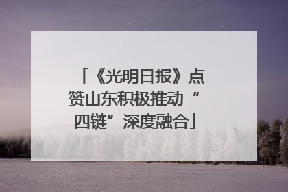 《光明日报》点赞山东积极推动“四链”深度融合