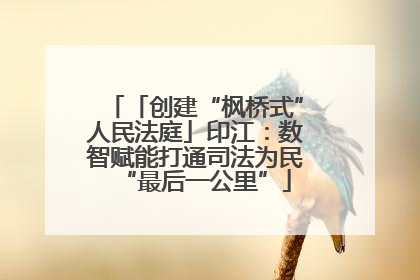 「创建“枫桥式”人民法庭」印江：数智赋能打通司法为民“最后一公里”