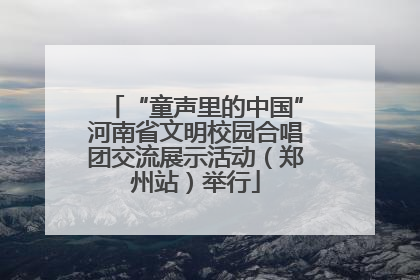 “童声里的中国”河南省文明校园合唱团交流展示活动（郑州站）举行