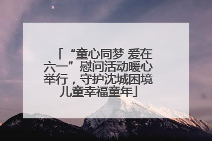 “童心同梦 爱在六一”慰问活动暖心举行，守护沈城困境儿童幸福童年