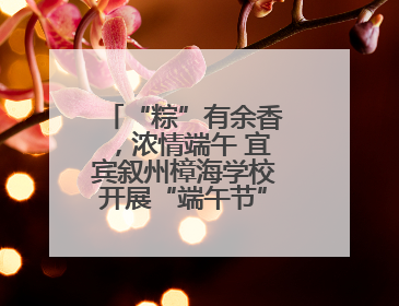 “粽”有余香，浓情端午 宜宾叙州樟海学校开展“端午节”主题活动