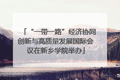 “一带一路”经济协同创新与高质量发展国际会议在新乡学院举办