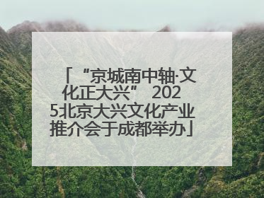 “京城南中轴·文化正大兴” 2025北京大兴文化产业推介会于成都举办