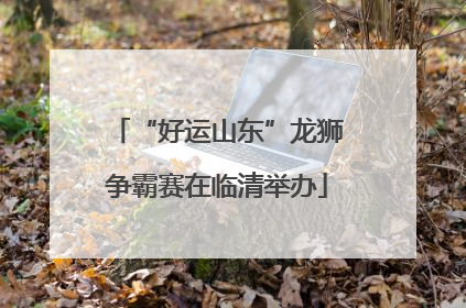 “好运山东”龙狮争霸赛在临清举办