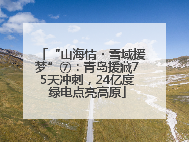 “山海情・雪域援梦”⑦：青岛援藏75天冲刺，24亿度绿电点亮高原