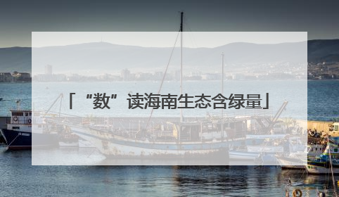 “数”读海南生态含绿量