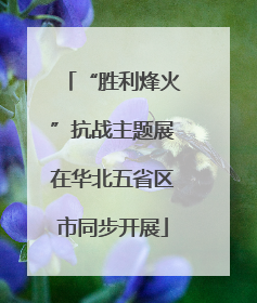 “胜利烽火”抗战主题展在华北五省区市同步开展