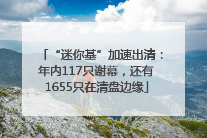 “迷你基”加速出清：年内117只谢幕，还有1655只在清盘边缘