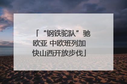 “钢铁驼队”驰欧亚 中欧班列加快山西开放步伐