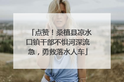 点赞！桑植县凉水口镇干部不惧河深流急，勇救落水人车