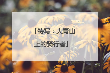 特写：大青山上的骑行者