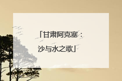 甘肃阿克塞：沙与水之歌