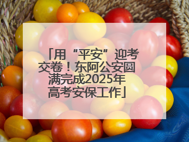 用“平安”迎考交卷！东阿公安圆满完成2025年高考安保工作