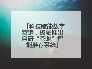 科技赋能数字营销，极融推出自研“苍龙”智能推荐系统
