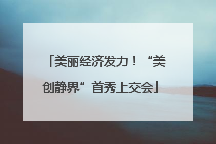 美丽经济发力！“美创静界”首秀上交会