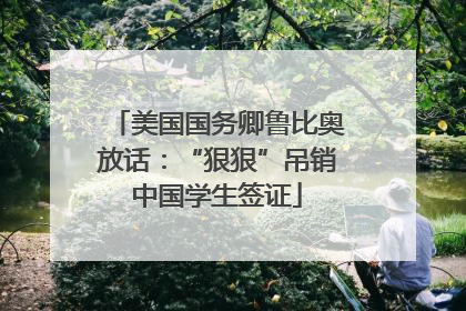美国国务卿鲁比奥放话：“狠狠”吊销中国学生签证