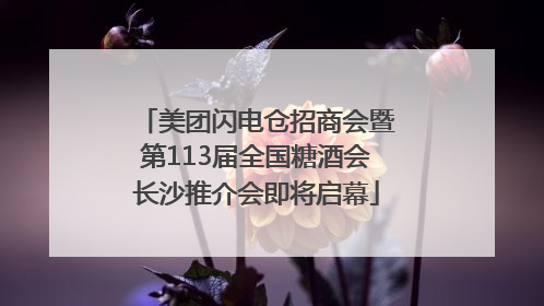 美团闪电仓招商会暨第113届全国糖酒会长沙推介会即将启幕