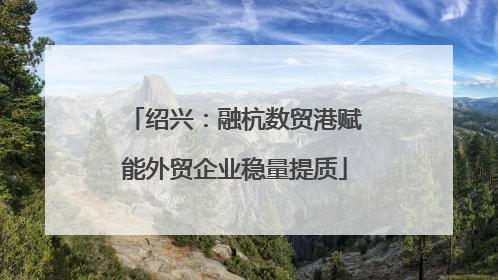 绍兴：融杭数贸港赋能外贸企业稳量提质