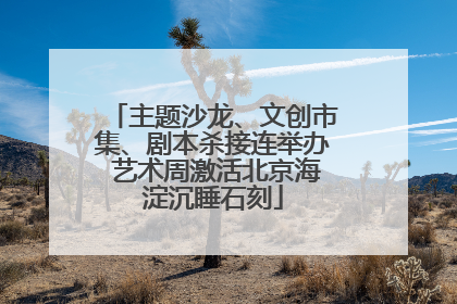主题沙龙、文创市集、剧本杀接连举办 艺术周激活北京海淀沉睡石刻