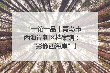 一馆一品丨青岛市西海岸新区档案馆：“影像西海岸”