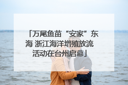万尾鱼苗“安家”东海 浙江海洋增殖放流活动在台州启幕