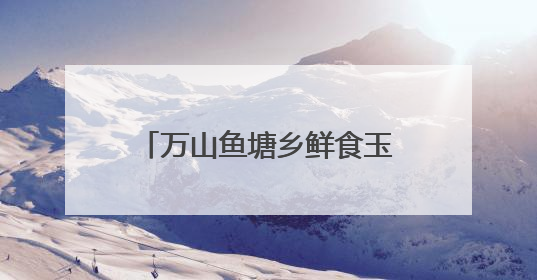 万山鱼塘乡鲜食玉米抢“鲜”上市