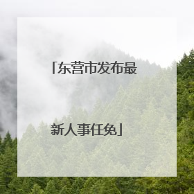 东营市发布最新人事任免