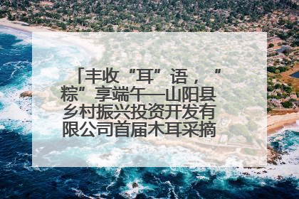丰收“耳”语，“粽”享端午—山阳县乡村振兴投资开发有限公司首届木耳采摘活动盛大启幕