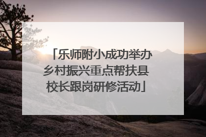 乐师附小成功举办乡村振兴重点帮扶县校长跟岗研修活动