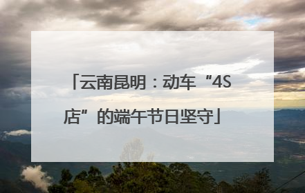 云南昆明：动车“4S店”的端午节日坚守