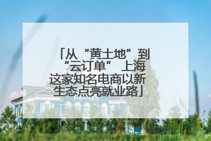 从“黄土地”到“云订单” 上海这家知名电商以新生态点亮就业路
