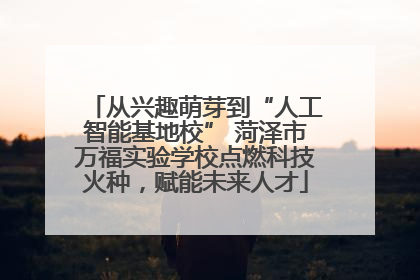 从兴趣萌芽到“人工智能基地校” 菏泽市万福实验学校点燃科技火种，赋能未来人才
