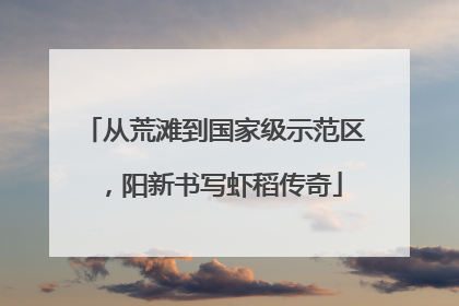 从荒滩到国家级示范区，阳新书写虾稻传奇