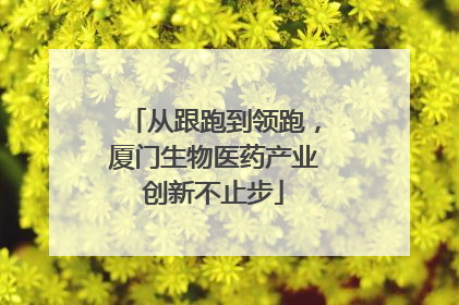 从跟跑到领跑，厦门生物医药产业创新不止步