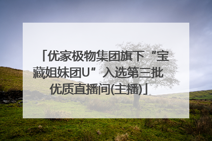 优家极物集团旗下“宝藏姐妹团U”入选第三批优质直播间(主播)
