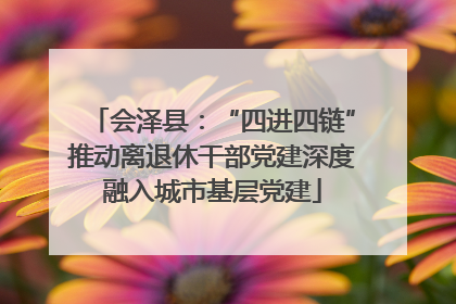 会泽县：“四进四链”推动离退休干部党建深度融入城市基层党建