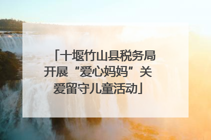 十堰竹山县税务局开展“爱心妈妈”关爱留守儿童活动