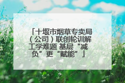 十堰市烟草专卖局（公司）联创轮训解工学难题 基层“减负”更“赋能”