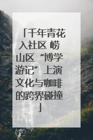 千年青花入社区 崂山区“博学游记”上演文化与咖啡的跨界碰撞
