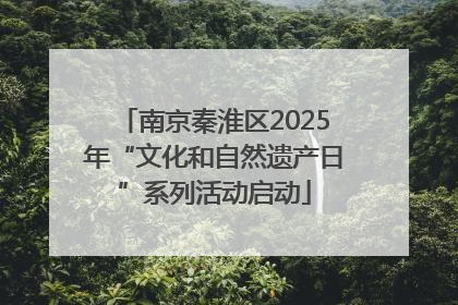 南京秦淮区2025年“文化和自然遗产日”系列活动启动