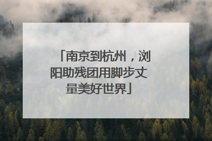 南京到杭州，浏阳助残团用脚步丈量美好世界