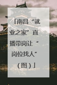 南昌“就业之家”直播带岗让“岗位找人”（图）