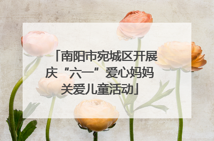 南阳市宛城区开展庆“六一”爱心妈妈关爱儿童活动