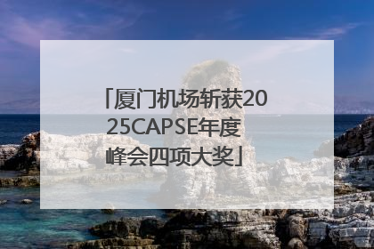 厦门机场斩获2025CAPSE年度峰会四项大奖