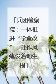 兵团检察院：一体推进“学查改”，让作风建设落地生根