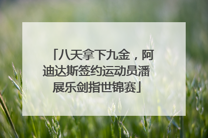 八天拿下九金，阿迪达斯签约运动员潘展乐剑指世锦赛