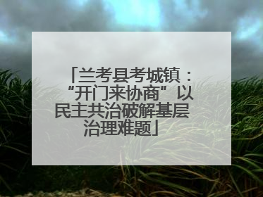 兰考县考城镇：“开门来协商”以民主共治破解基层治理难题