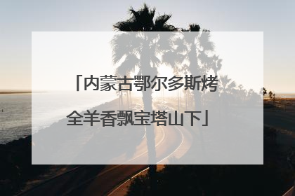 内蒙古鄂尔多斯烤全羊香飘宝塔山下