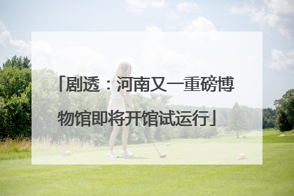剧透：河南又一重磅博物馆即将开馆试运行