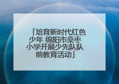 培育新时代红色少年 绵阳市桑枣小学开展少先队队前教育活动